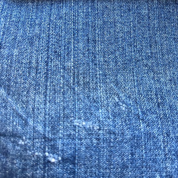 Anthropologie Wide Leg Frayed Patchwork Dark Wash Jeans - Picture 6 of 6